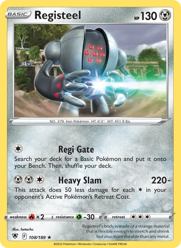 Registeel 108 Astral Radiance Pokesingles