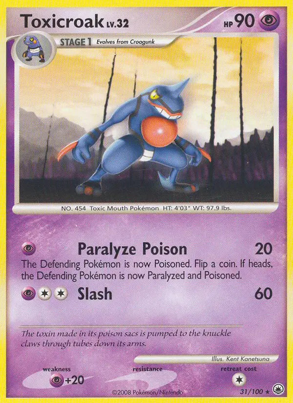 Toxicroak 31 Majestic Dawn Pokesingles