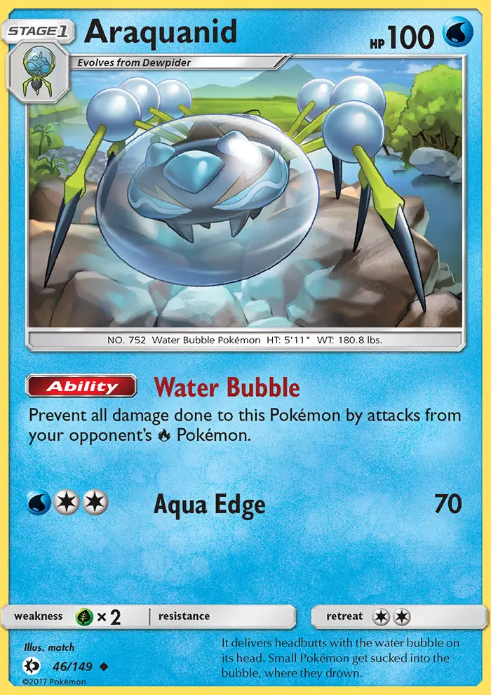 Araquanid 46 Sun & Moon Pokesingles