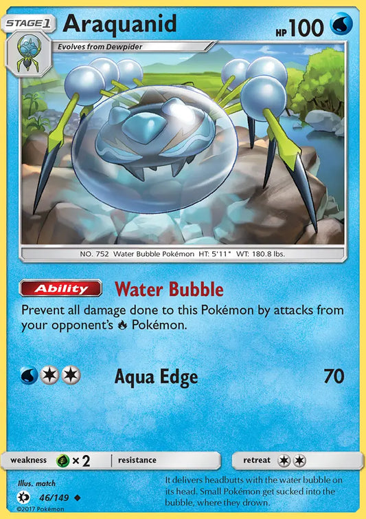 Araquanid 46 Sun & Moon Pokesingles