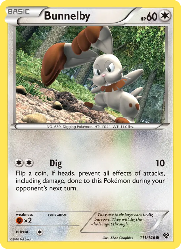 Bunnelby 111 XY Pokesingles