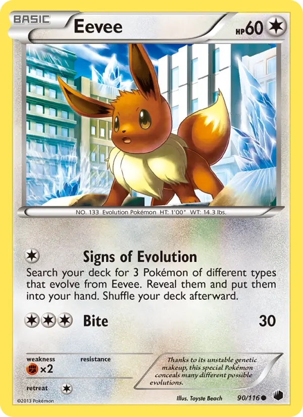 Eevee 90 Plasma Freeze Pokesingles