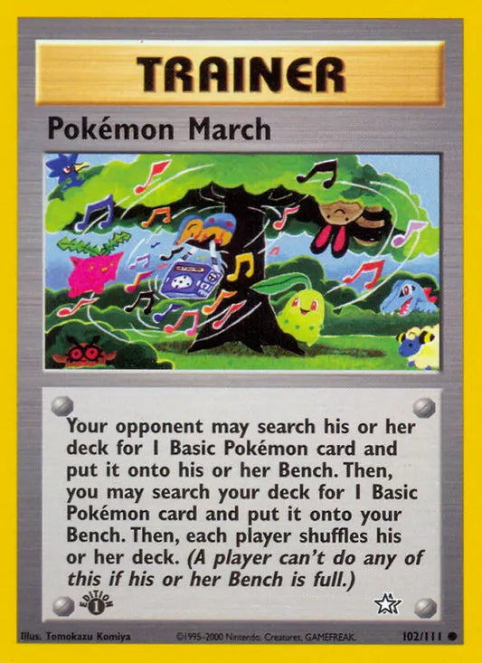 Pokémon March 102 Neo Genesis Pokesingles