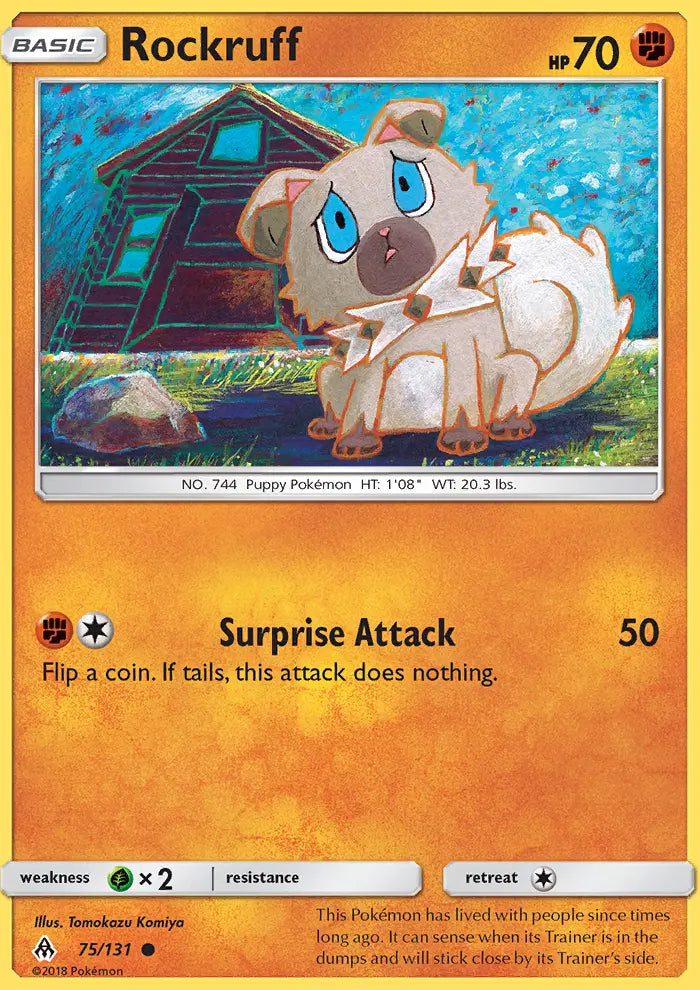 Rockruff 75 Forbidden Light Pokesingles