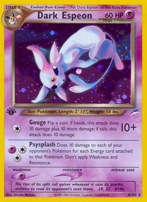 Dark Espeon 4 Neo Destiny Pokesingles