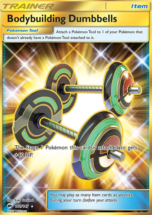 Bodybuilding Dumbbells 161 Burning Shadows Pokesingles