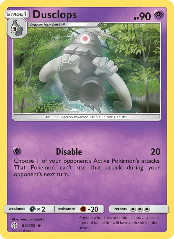 Dusclops 84 Cosmic Eclipse Pokesingles