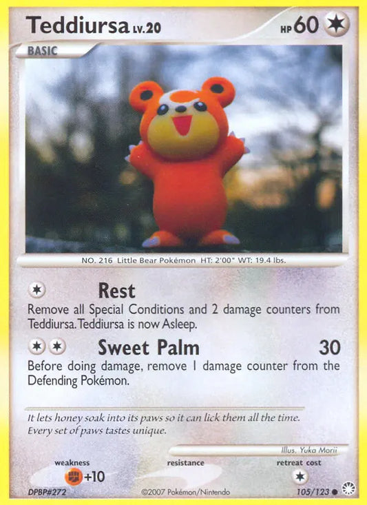 Teddiursa 105 Mysterious Treasures Pokesingles