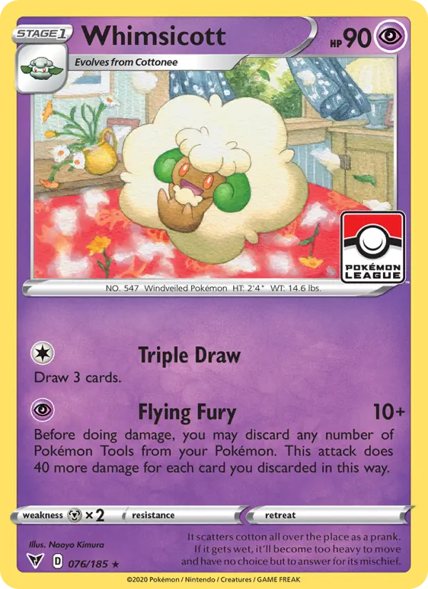 Whimsicott 76 Vivid Voltage Pokesingles