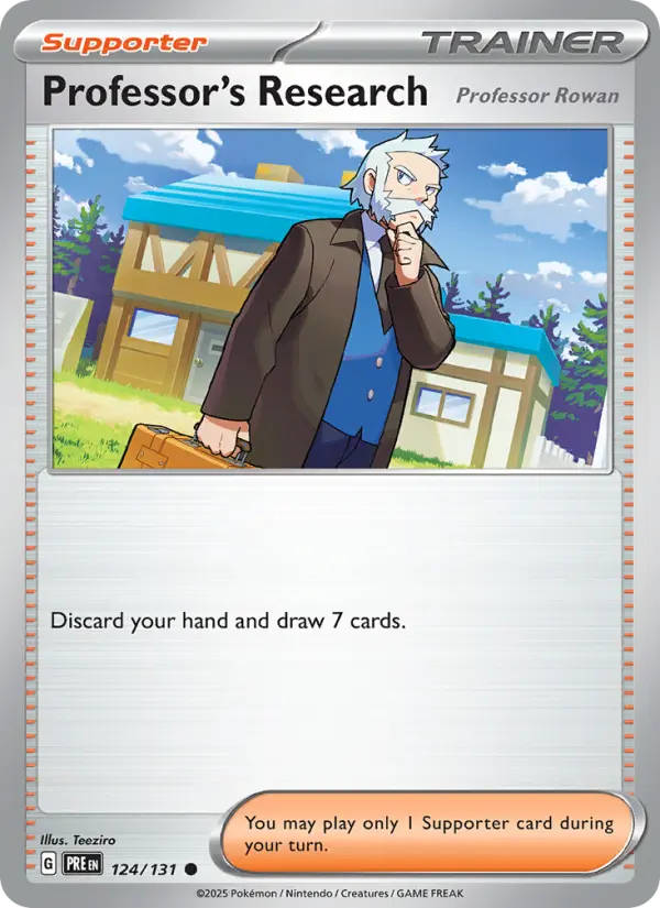 Professor's Research 124 Prismatic Evolutions Pokesingles
