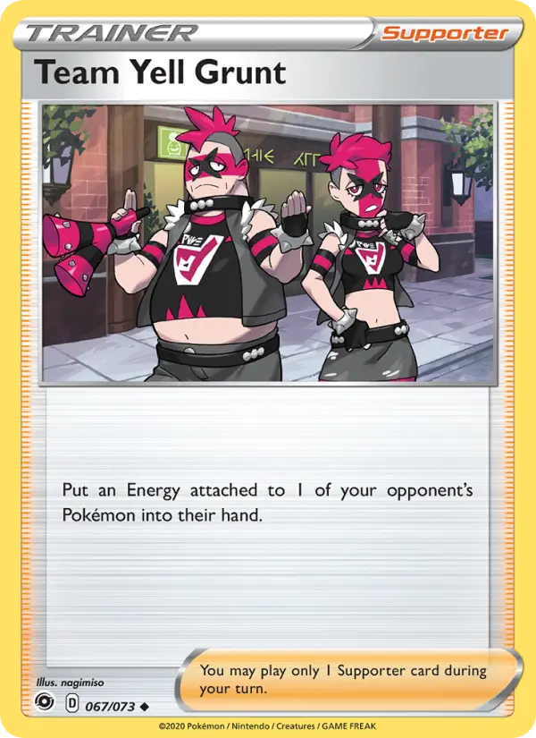 Team Yell Grunt 67 Champion's Path Pokesingles