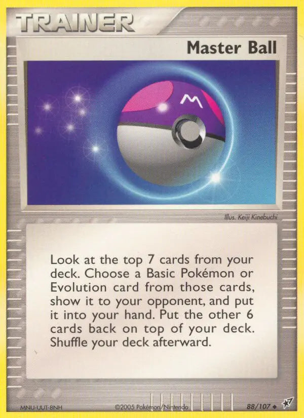 Master Ball 88 Deoxys Pokesingles