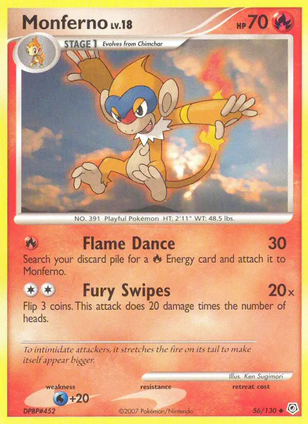 Monferno 56 Diamond & Pearl Pokesingles