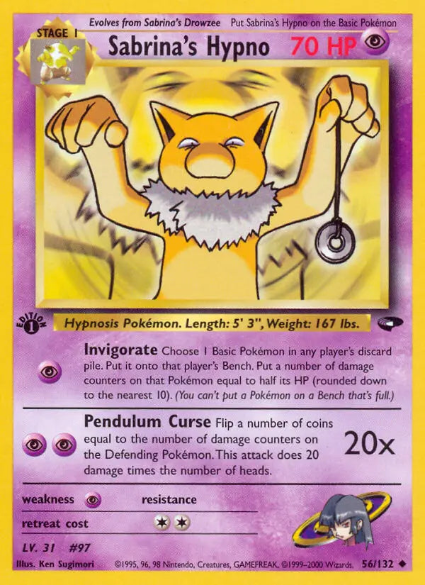 Sabrina's Hypno 56 Gym Challenge Pokesingles