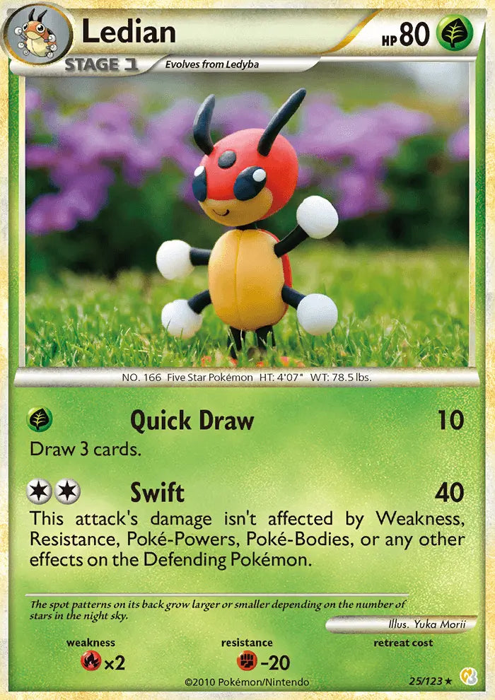 Ledian 25 HeartGold SoulSilver Pokesingles