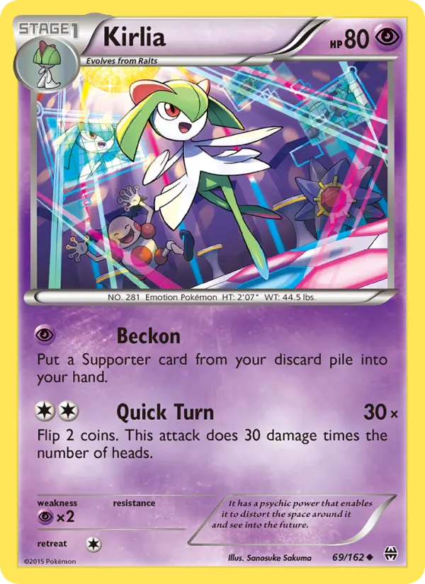 Kirlia 69 BREAKthrough Pokesingles