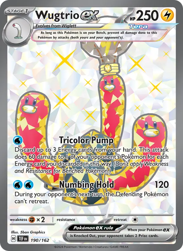Wugtrio ex 190 Temporal Forces Pokesingles