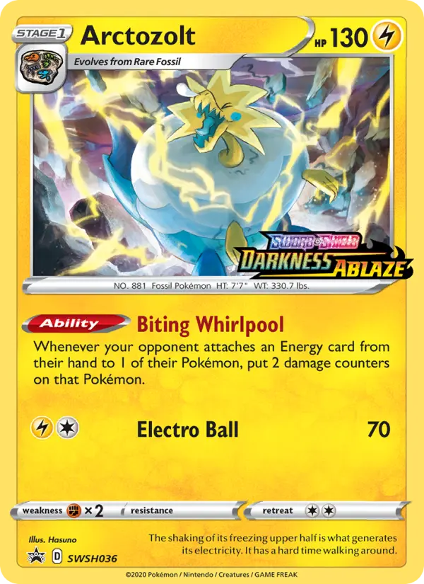 Arctozolt SWSH036 SWSH Black Star Promos Pokesingles