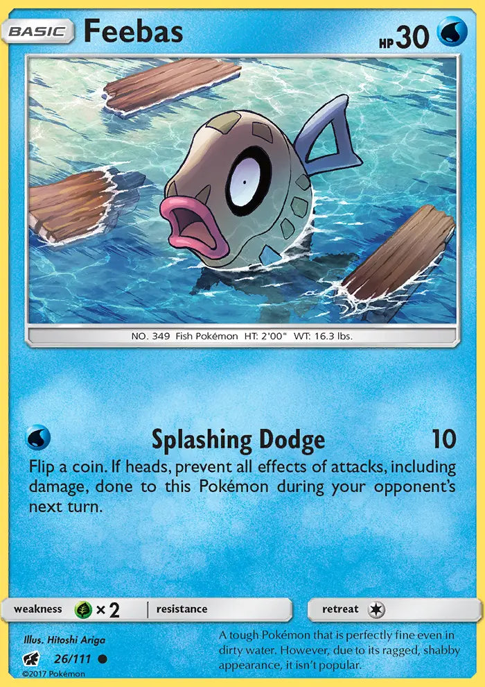 Feebas 26 Crimson Invasion Pokesingles