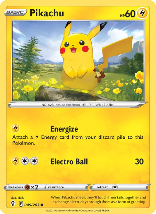 Pikachu 49 Evolving Skies Pokesingles