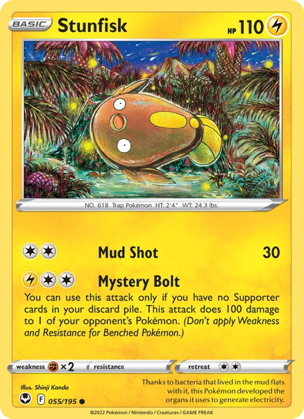 Stunfisk 55 Silver Tempest Pokesingles