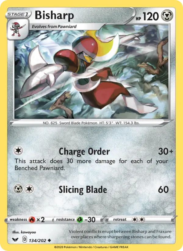 Bisharp 134 Sword & Shield Pokesingles