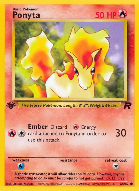Ponyta 64 Team Rocket Pokesingles