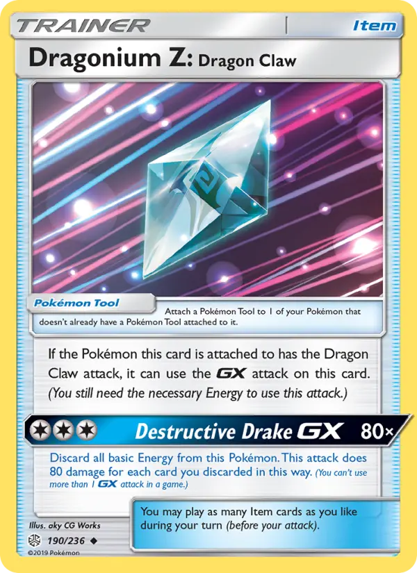 Dragonium Z: Dragon Claw 190 Cosmic Eclipse Pokesingles