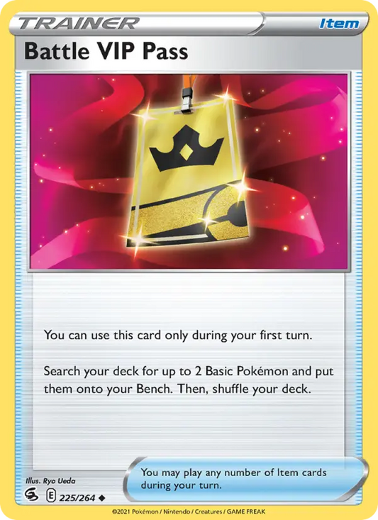 Battle VIP Pass 225 Fusion Strike Pokesingles