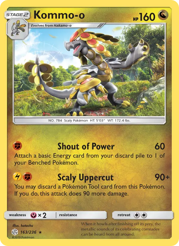 Kommo-o 163 Cosmic Eclipse Pokesingles