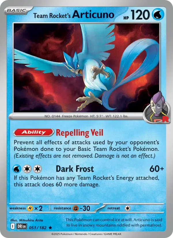 Team Rocket's Articuno 51 Destined Rivals Pokesingles
