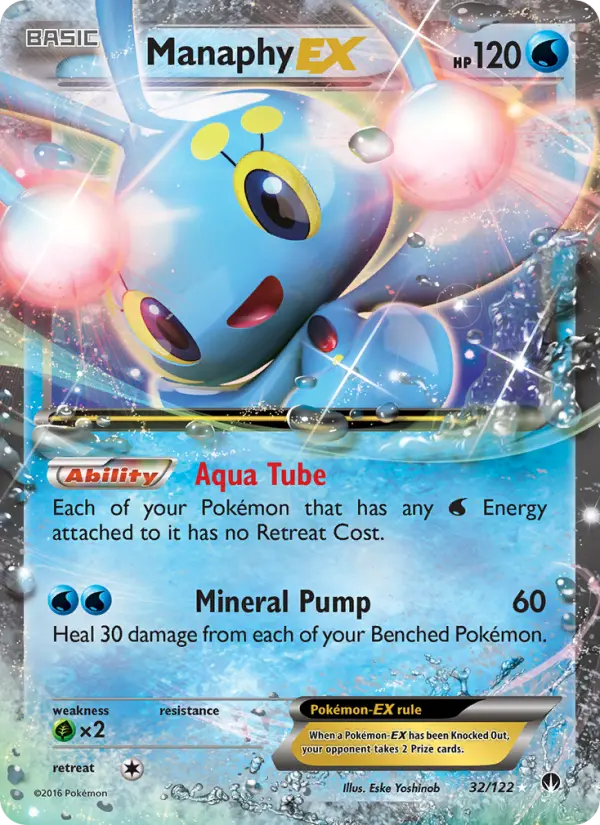 Manaphy EX 32 BREAKpoint Pokesingles
