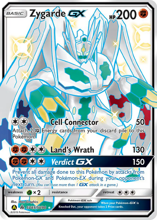 Zygarde-GX SV65 Hidden Fates Shiny Vault Pokesingles