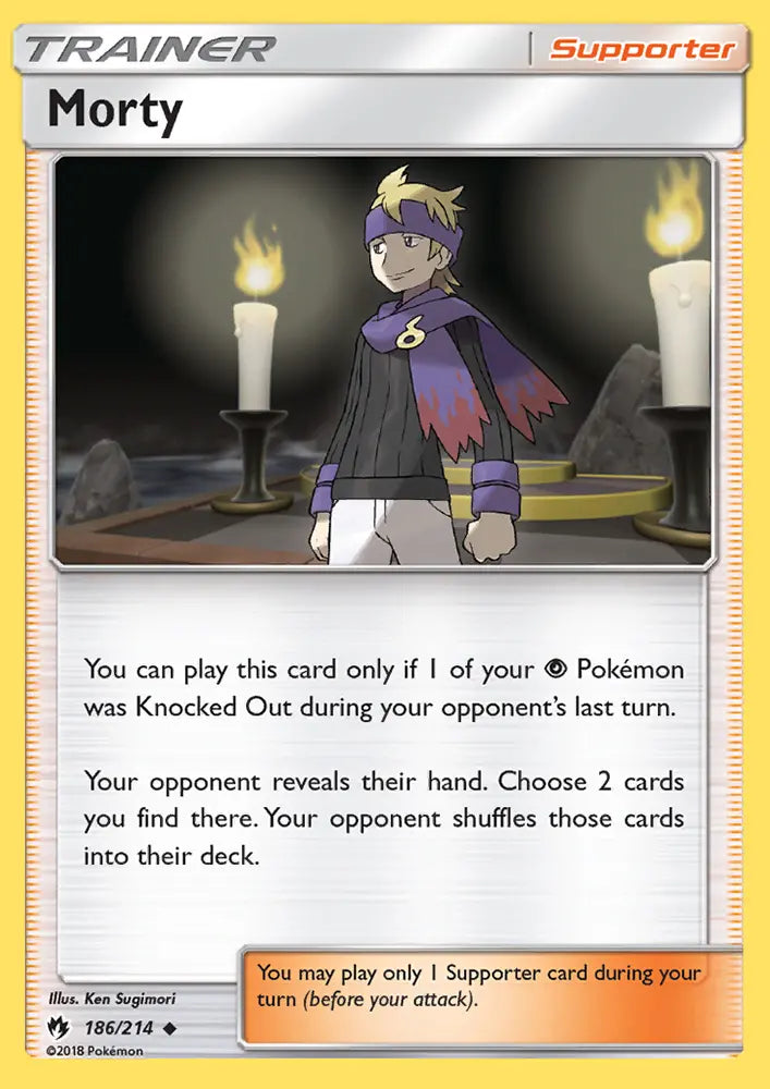 Morty 186 Lost Thunder Pokesingles