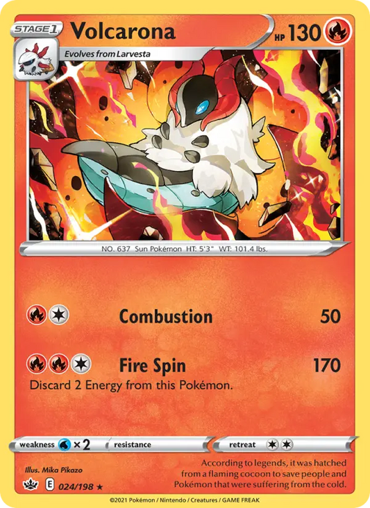 Volcarona 24 Chilling Reign Pokesingles