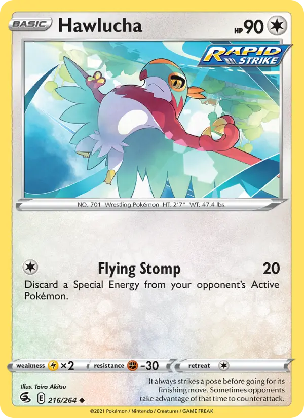 Hawlucha 216 Fusion Strike Pokesingles