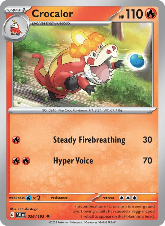 Crocalor 36 Paldea Evolved Pokesingles