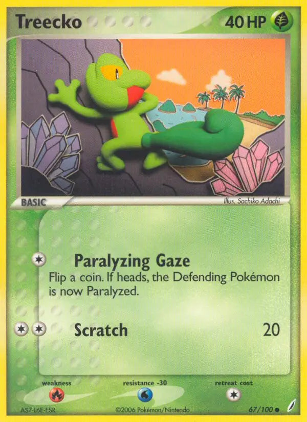 Treecko 67 Crystal Guardians Pokesingles