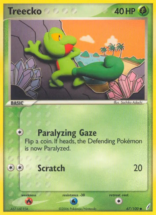 Treecko 67 Crystal Guardians Pokesingles