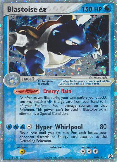 Blastoise ex 104 FireRed & LeafGreen Pokesingles