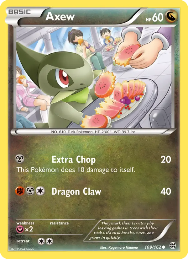 Axew 109 BREAKthrough Pokesingles