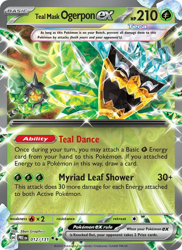 Teal Mask Ogerpon ex 12 Prismatic Evolutions Pokesingles