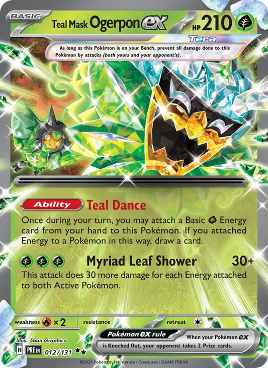 Teal Mask Ogerpon ex 12 Prismatic Evolutions Pokesingles
