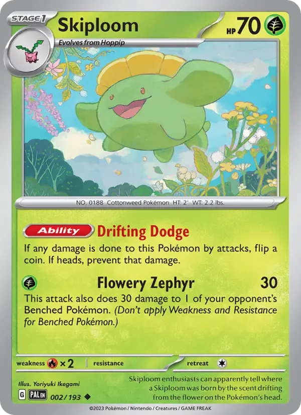 Skiploom 2 Paldea Evolved Pokesingles