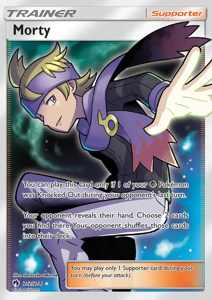 Morty 212 Lost Thunder Pokesingles