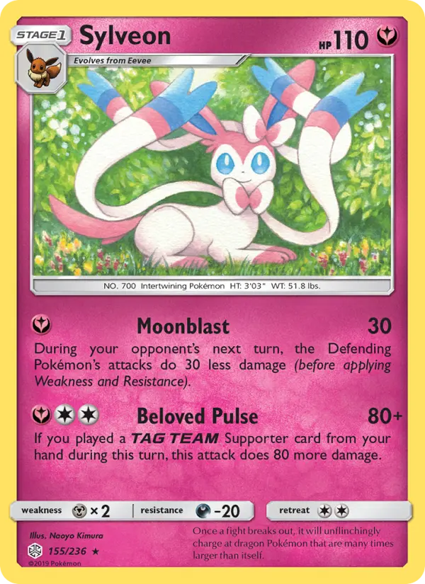Sylveon 155 Cosmic Eclipse Pokesingles