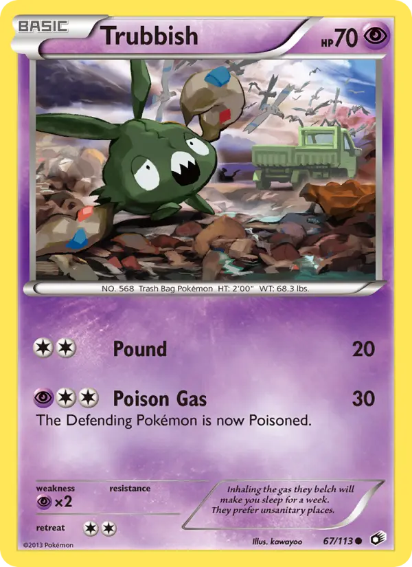 Trubbish 67 Legendary Treasures Pokesingles