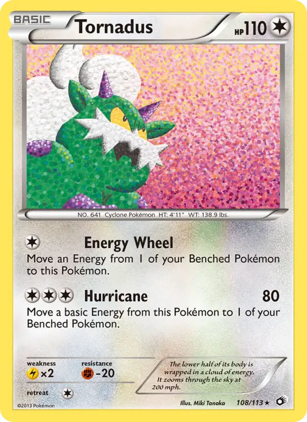 Tornadus 108 Legendary Treasures Pokesingles