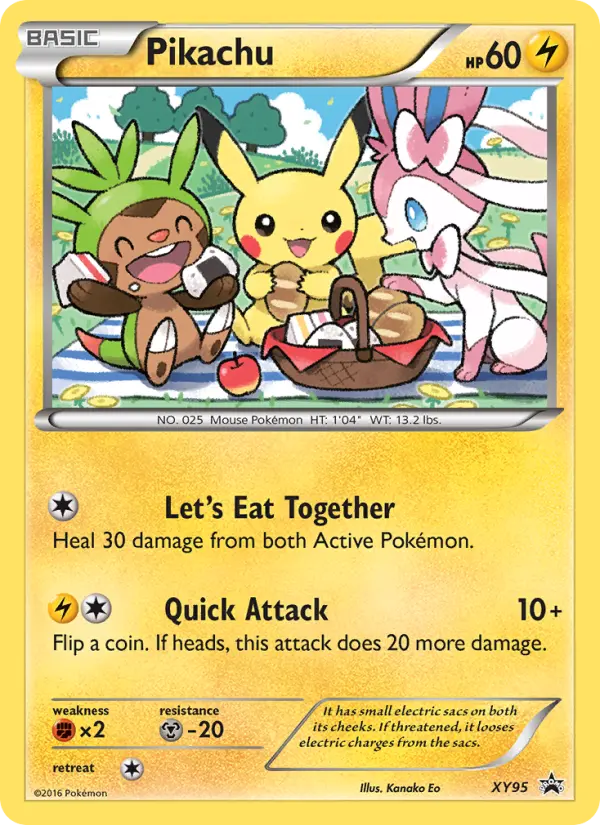 Pikachu XY95 XY Black Star Promos Pokesingles