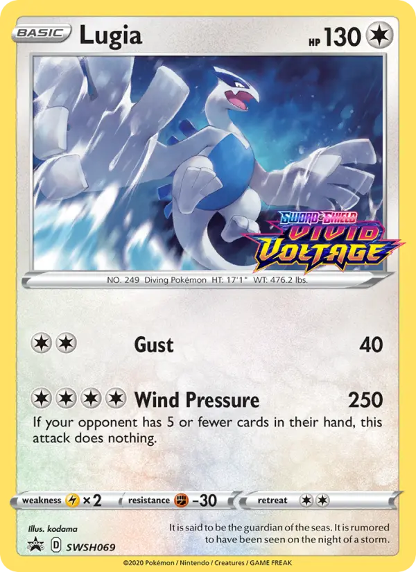 Lugia SWSH069 SWSH Black Star Promos Pokesingles